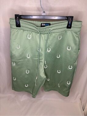 Blue Gear Medium Women’s Sage Green Horseshoe Embroidered Drawstring Shorts
